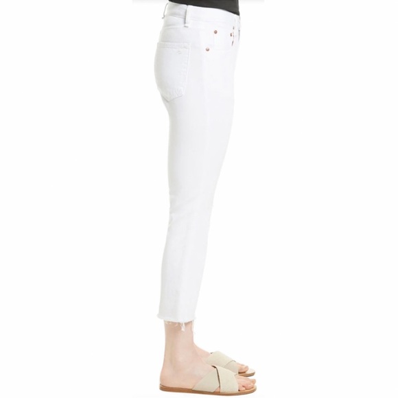 NWT White Marilyn Crop Flare Jeans - Picture 3 of 16